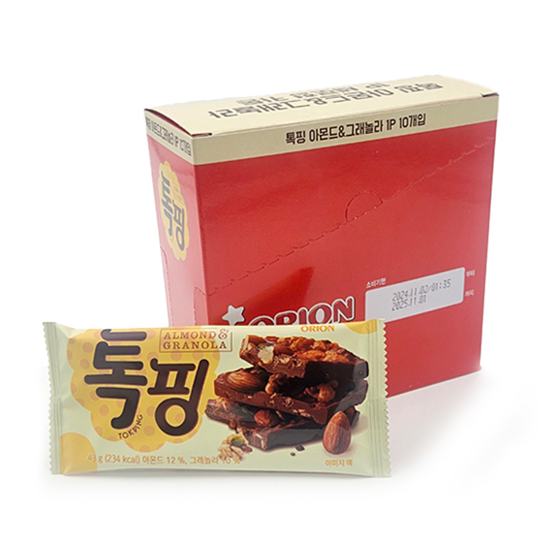 오리온 톡핑 아몬드&그래놀라